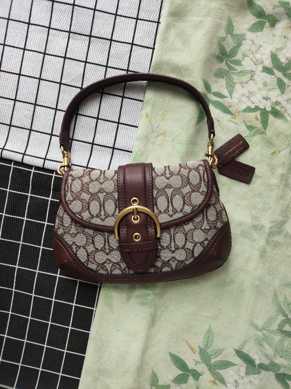 Coach Soho Vintage Monogram Underarm Bag